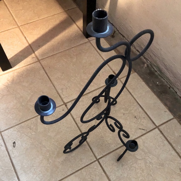 Candle stand-handmade antique - Picture 2 of 3